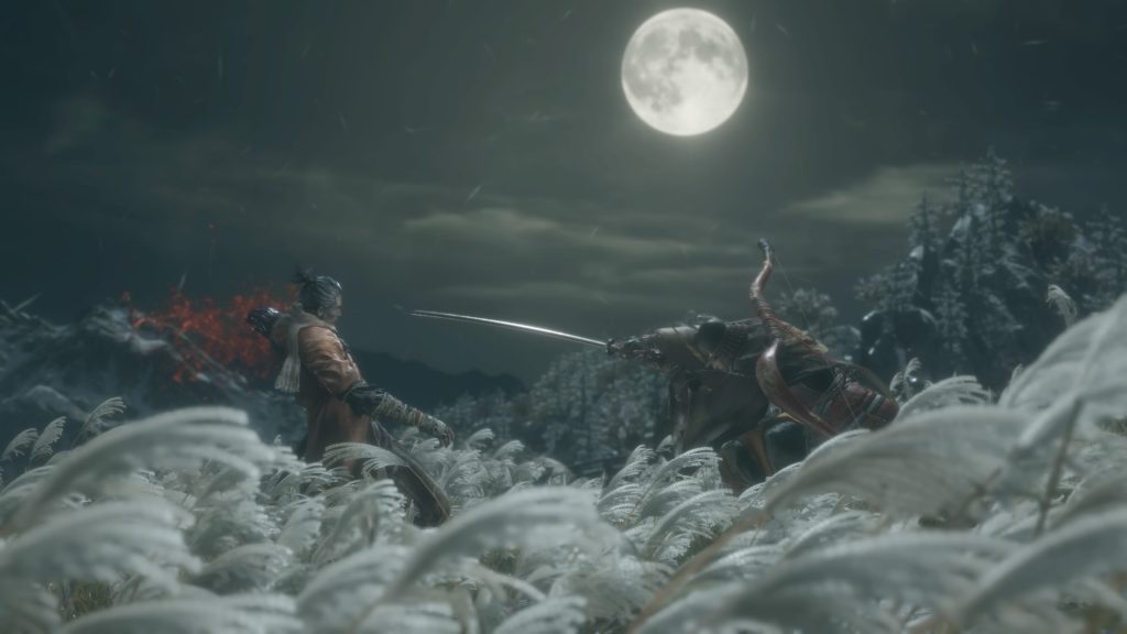 Genichiro cuts off Wolf's arm. ()
